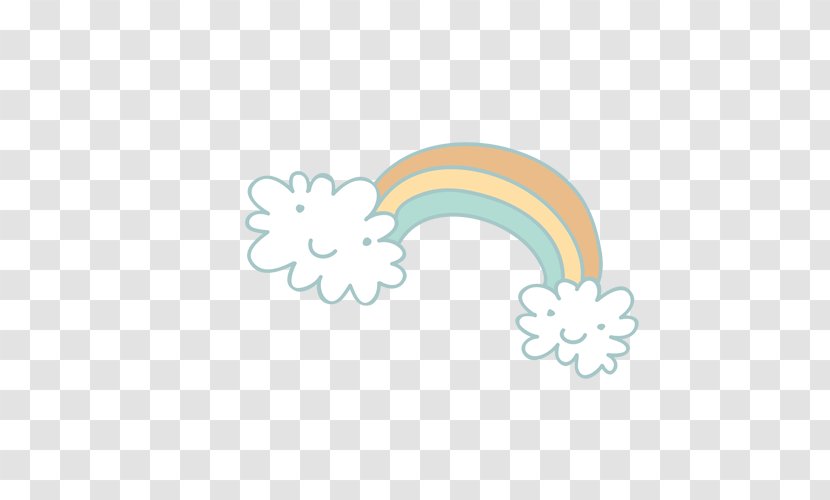 Rainbow Cartoon Cloud - Rain Transparent PNG