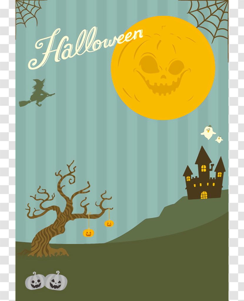 Haunted House Halloween - Poster Transparent PNG