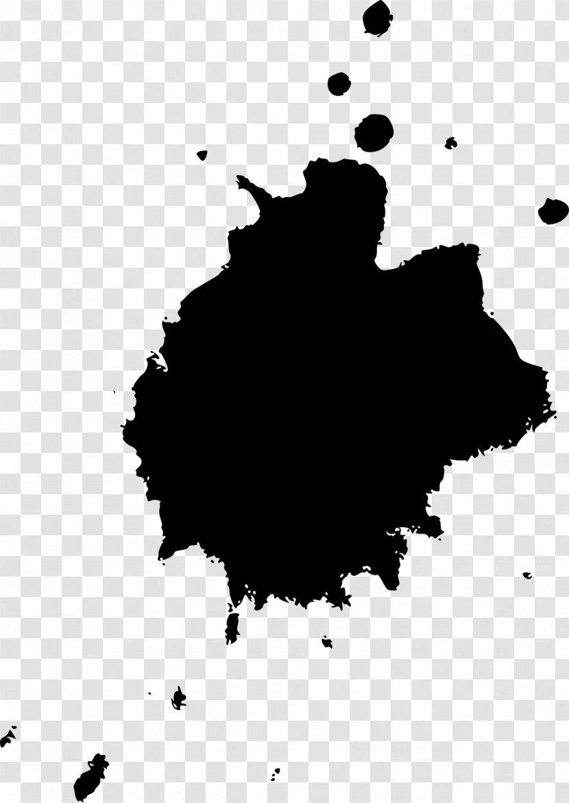 Black And White Monochrome Photography Paint - Poster - Splatter Transparent PNG