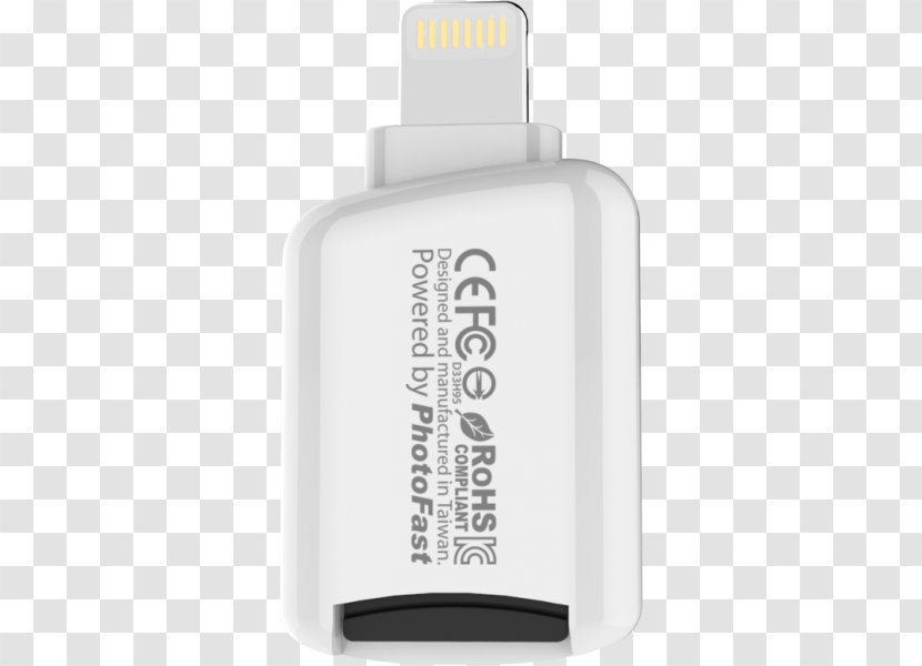 PhotoFast Co. Ltd. Other Photofast I-flashdrive 8gb Hyperdrive By Sanho USB Flash Drives Lightning - Apple - Memory Card Reader Transparent PNG
