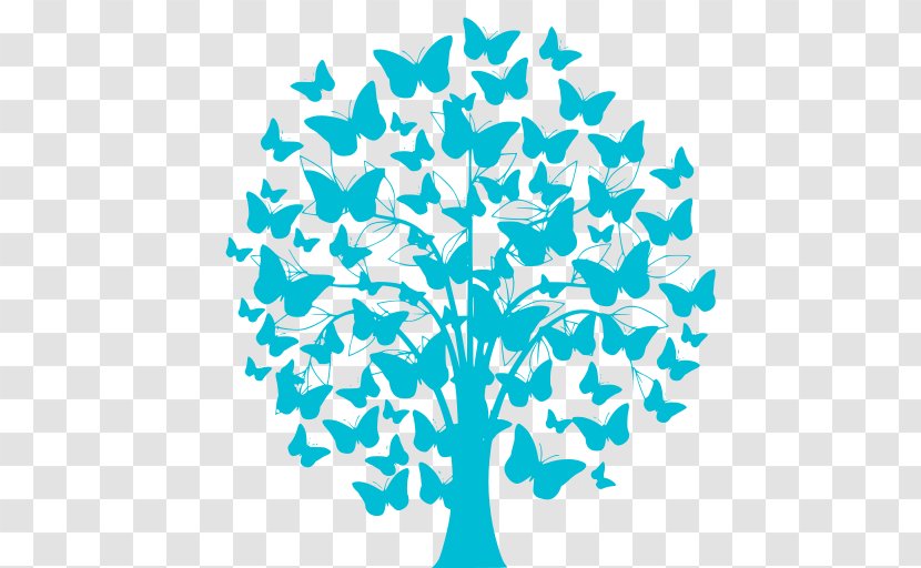 Family Tree Background - Turquoise - Symmetry World Transparent PNG