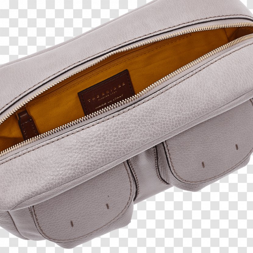 Handbag Leather - Beige - Navy Gerbera Transparent PNG