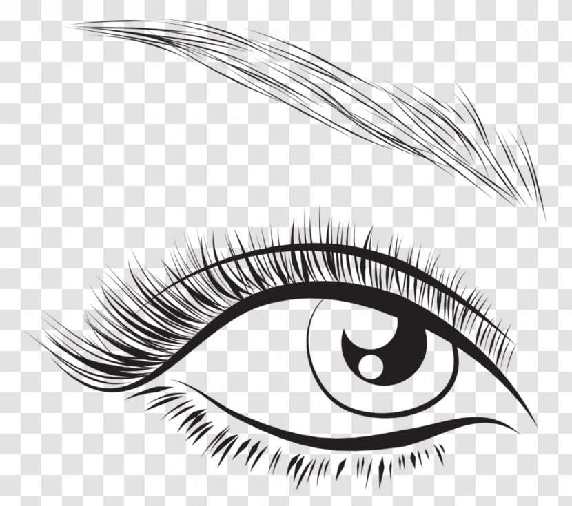 Eyelash Extensions Cosmetics Beauty Parlour - Cartoon - Eye Lash Transparent PNG