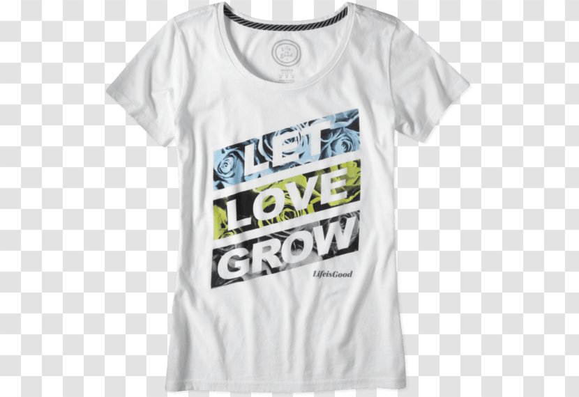 T-shirt Sleeve Logo Font - Let Love Grow Transparent PNG