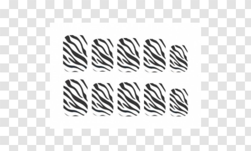 Zebra Line Stripe White Font - Carnivoran - Unhas Transparent PNG