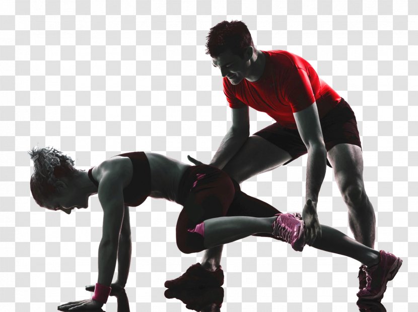 Personal Trainer Fitness Centre Weight Training Exercise - Couple Transparent PNG