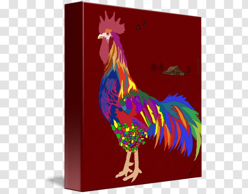 Chicken Rooster Bird Phasianidae Poultry - Work Of Art Transparent PNG