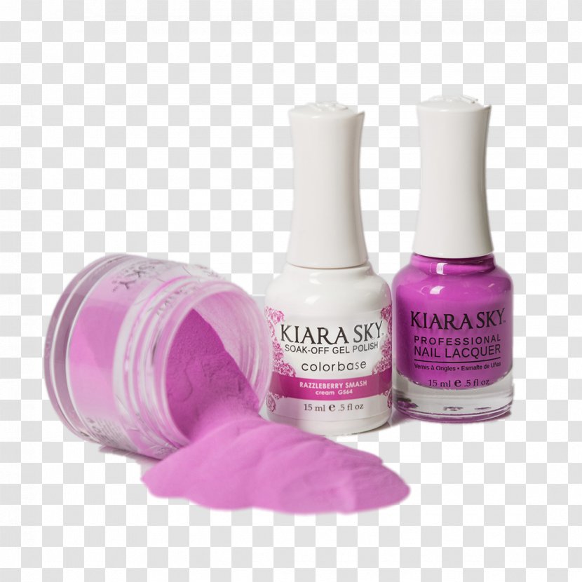 Nail Polish Beauty Kiara Sky Professional Nails Dip Powder Revel Starter Kit - Magenta - Gel Transparent PNG