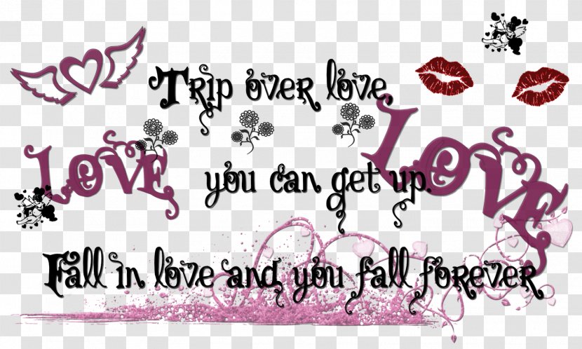Calligraphy Love Valentine's Day Text Font - Heart - Wordart Transparent PNG