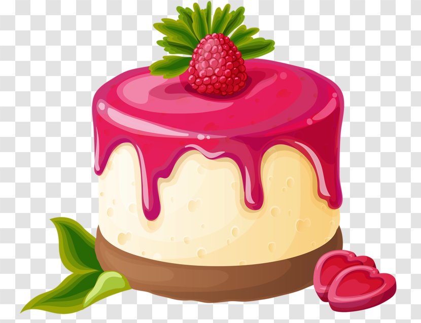Cupcake Cheesecake Gelatin Dessert Mold - Strawberry - Cream Cake Transparent PNG