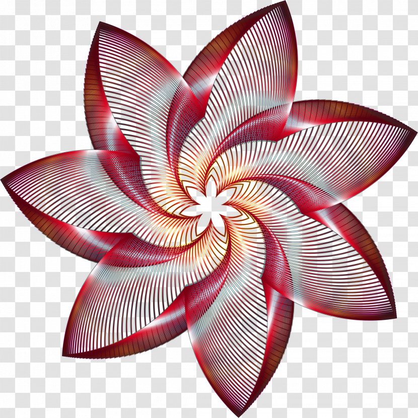 Line Art Flower Clip - Artwork Transparent PNG