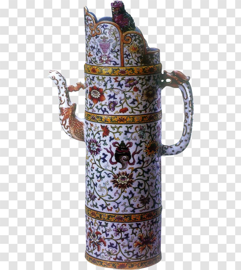 Jug Chinoiserie Ceramic 青花瓷 - Work Of Art - Design Transparent PNG