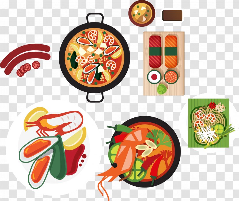 Hot Dog Sushi Sausage Clip Art - Vector Cartoon Creative Gourmet Sausages Transparent PNG