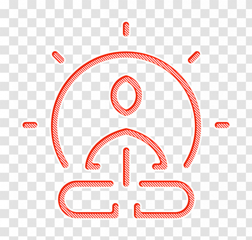 Yoga Icon Meditation Icon Wellness Line Craft Icon Transparent PNG