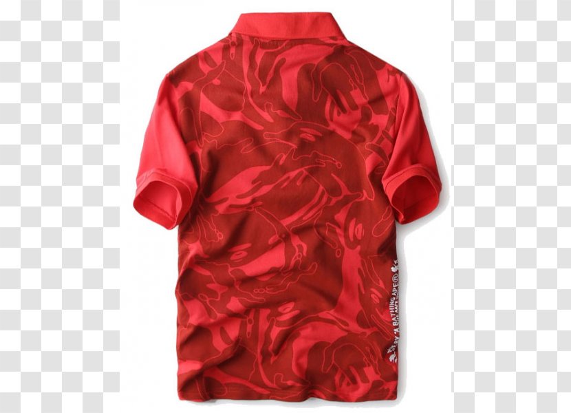 Sleeve Satin Shoulder Silk Blouse - Red Transparent PNG