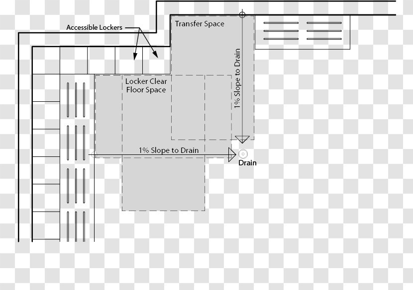 Changing Room Floor Plan Locker House Bench - Elevation - City With Benches Transparent PNG