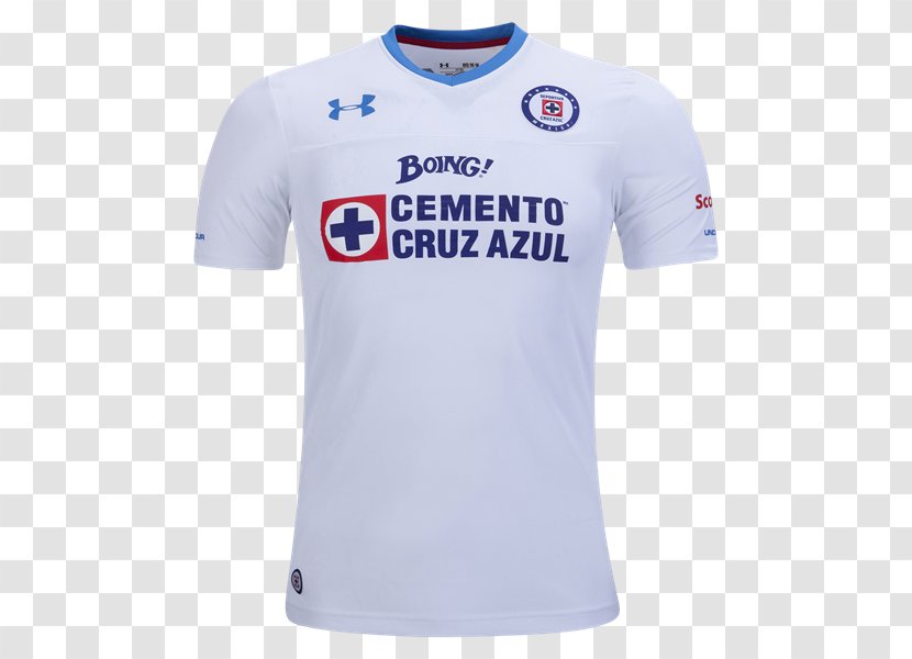 Cruz Azul T-shirt 2017–18 Liga MX Season Estadio Jersey - Sportswear Transparent PNG