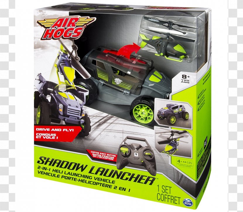 Air Hogs Shadow Launcher Radio-controlled Car Toy Helicopter Transparent PNG