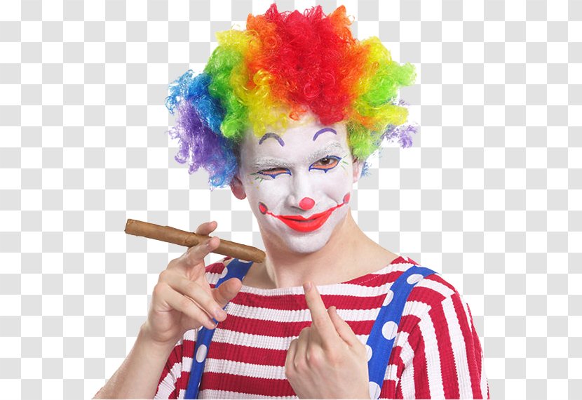 Clown Hair Coloring Wig The Greatest Show On Earth Transparent PNG