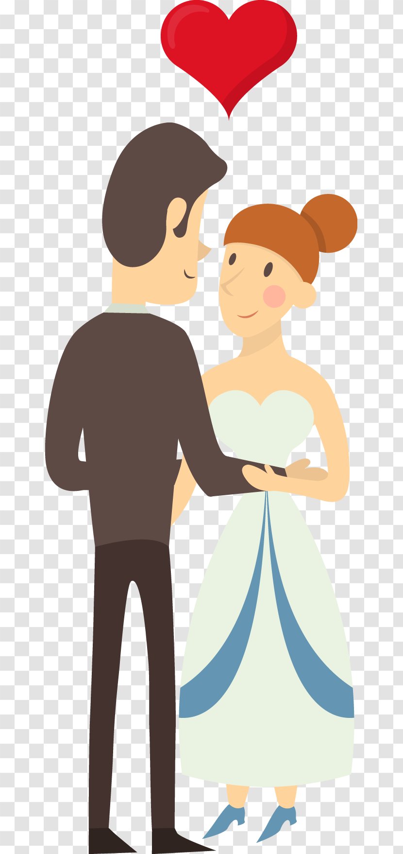 Wedding Flat Design Couple - Flower Transparent PNG