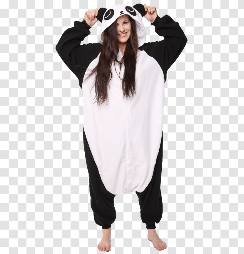 Giant Panda Costume Onesie Clothing Kigurumi - Cosplay Transparent PNG