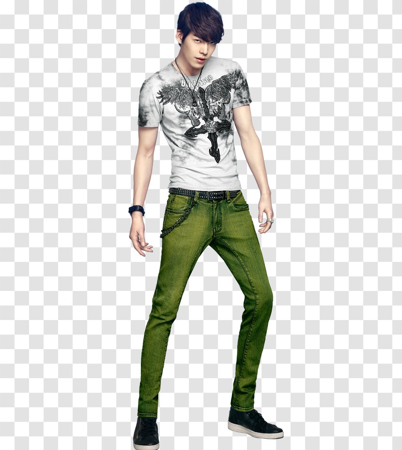 Kim Woo-bin Seoul Korean Drama Jeans Model - T Shirt Transparent PNG