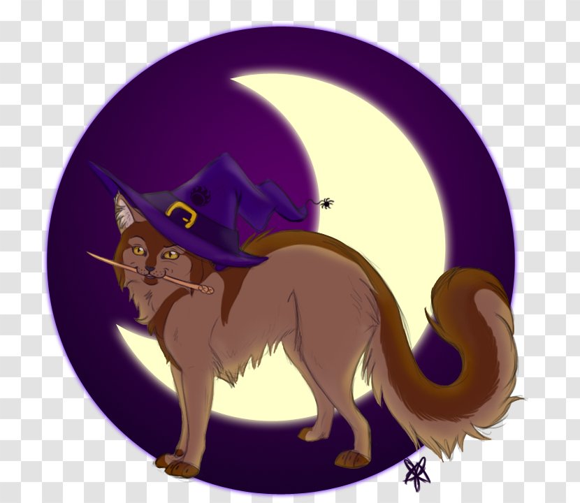 Whiskers Cat Witchcraft DeviantArt Tail - Legendary Creature - Witch Transparent PNG