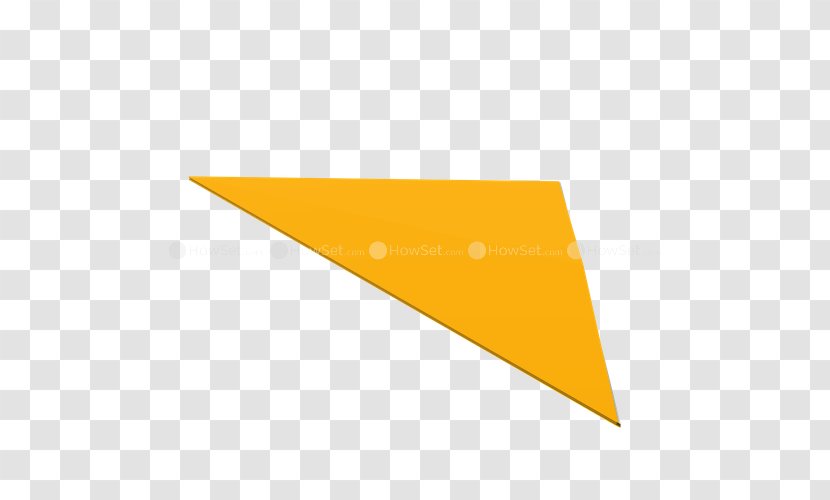 Line Triangle - Yellow Transparent PNG