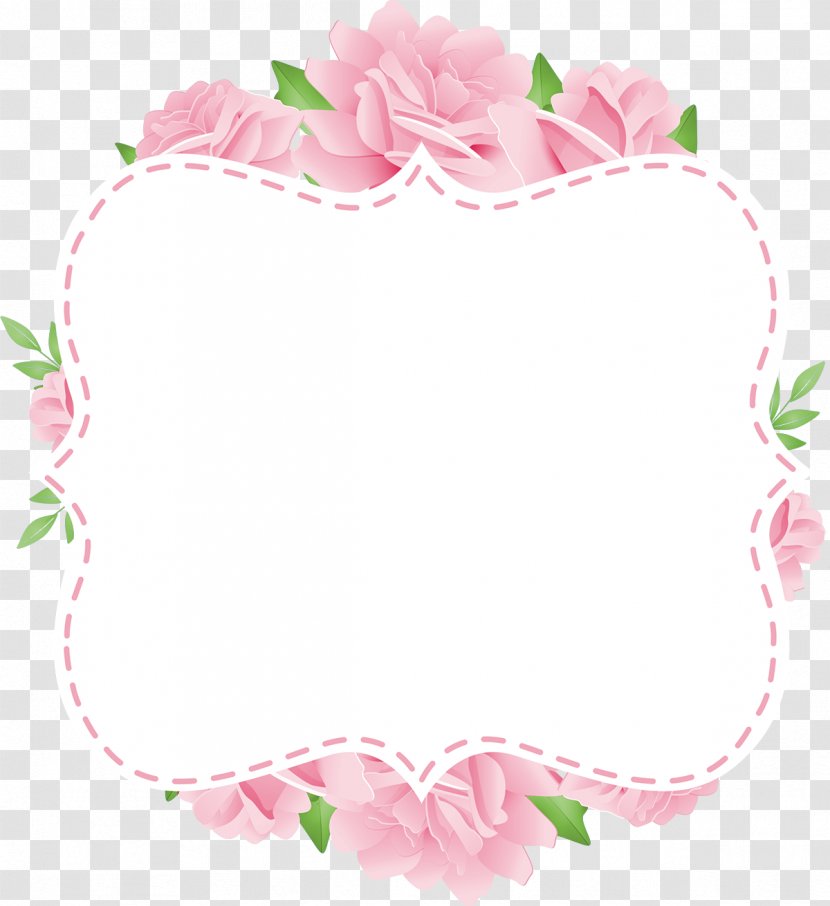 Paper Picture Frames Flower Wallpaper - Scrapbooking - Blue Flowers Card Transparent PNG