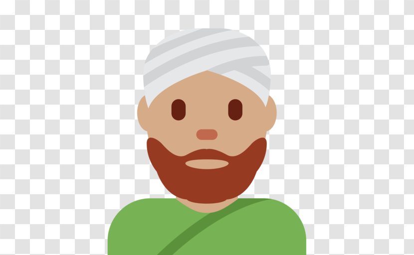 Human Skin Color Homo Sapiens Emojipedia - Cartoon - Turban Transparent PNG