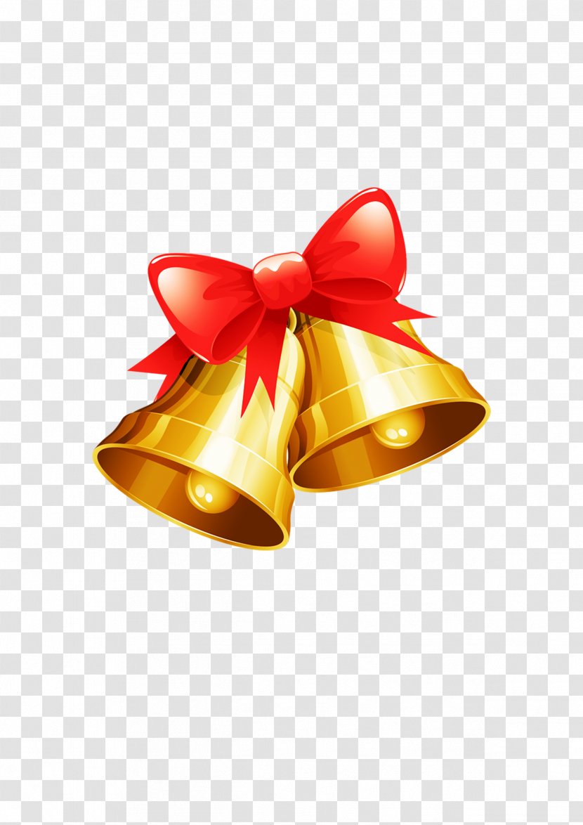 Christmas Ornament Bell - New Years Day - Golden Bells Transparent PNG