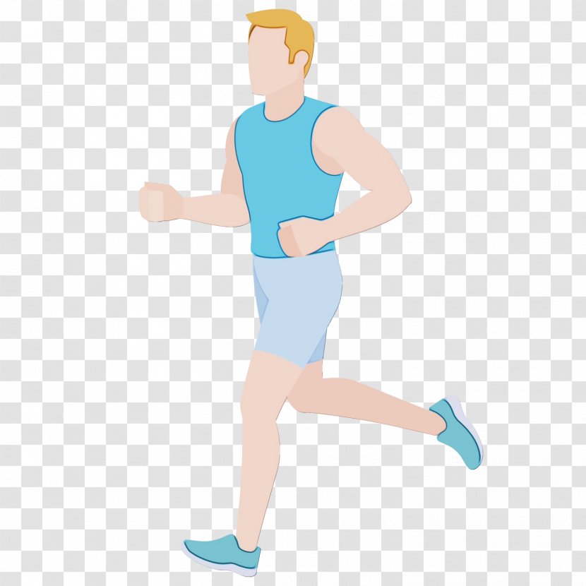 Fitness Cartoon - Leg - Physical Electric Blue Transparent PNG