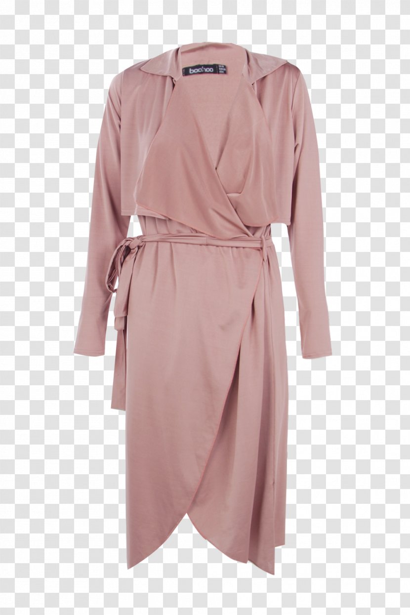 Robe Dress Sleeve Pink M Coat Transparent PNG