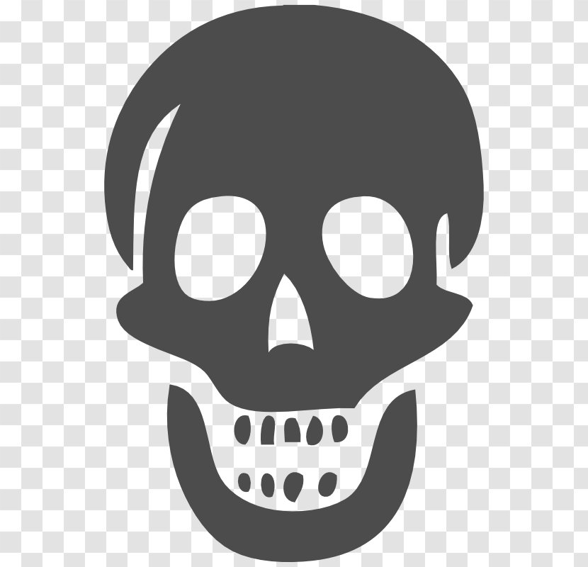 Skull Skeleton Clip Art - Human - Line Transparent PNG