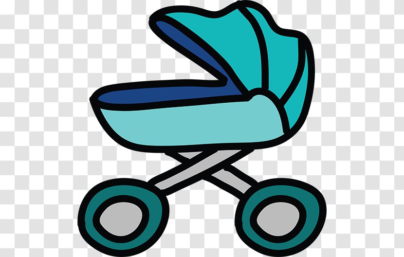 Baby Transport Infant Cartoon - Artwork - Blue Stroller Transparent PNG