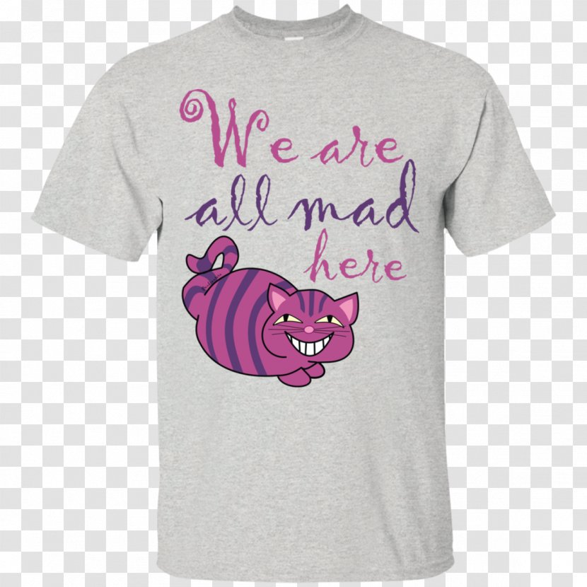 Long-sleeved T-shirt Hoodie - Heart - We Are All Mad Here Transparent PNG