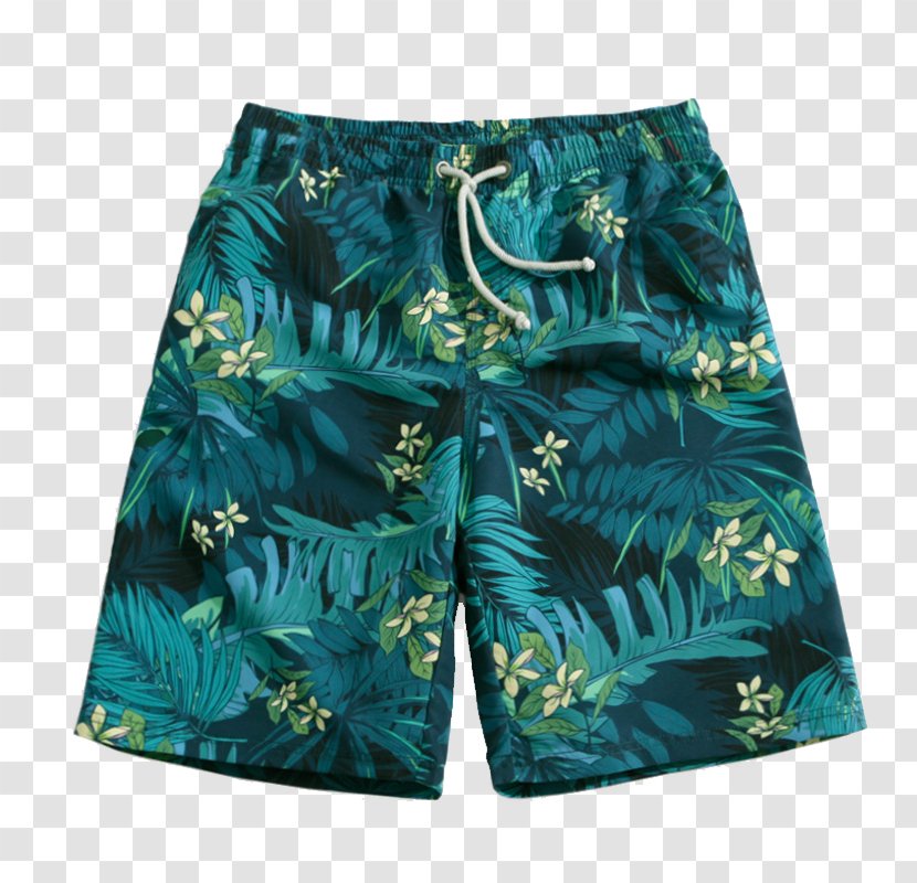 Tracksuit Boardshorts Swimsuit Beach - Blue Big Flower Pants Transparent PNG