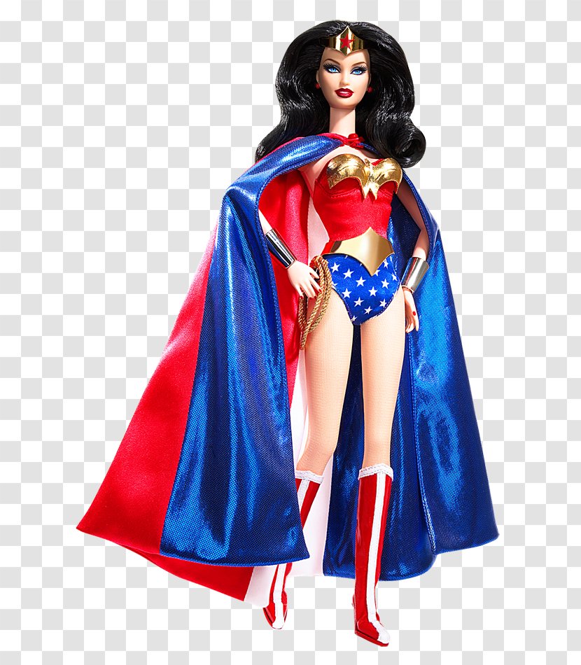 Barbie As Wonder Woman Doll Batman V Superman: Dawn Of Justice Collection - Electric Blue Transparent PNG