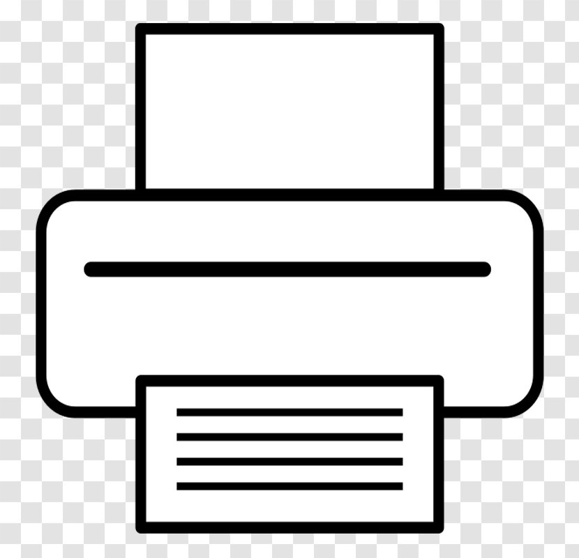 Clip Art Printer Printing Openclipart Free Content - Line Transparent PNG