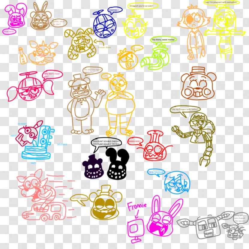 Five Nights At Freddy's 2 Art Drawing Doodle - Watercolor - Flower Transparent PNG