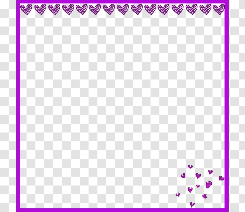 Picture Frame Pattern - Purple Transparent PNG