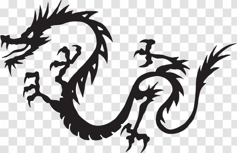 China Chinese Dragon Clip Art - Silhouette - Japan Tattoo Transparent PNG