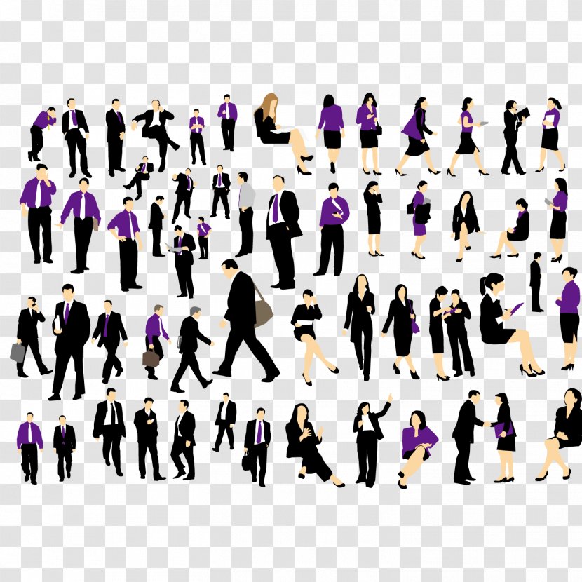 Businessperson Clip Art - Purple - Business People Collection Transparent PNG