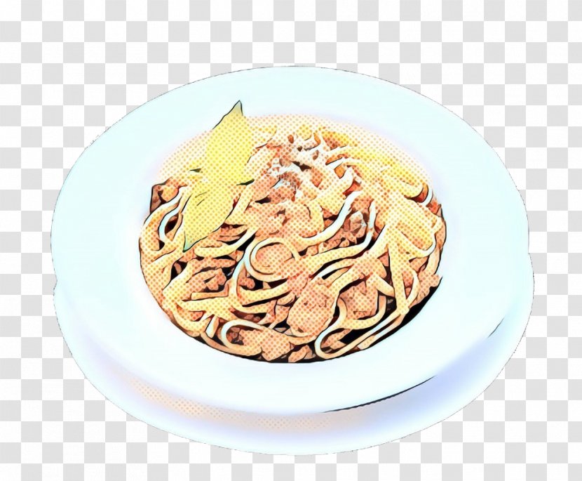 Pop Art Retro Vintage - Italian Food - Thai Chow Mein Transparent PNG