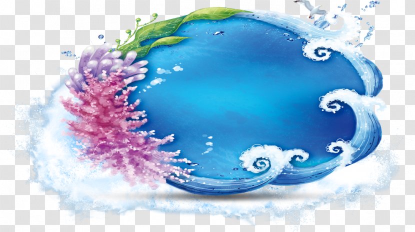 Vecteur Wind Wave - Blue Flowers Waves Transparent PNG