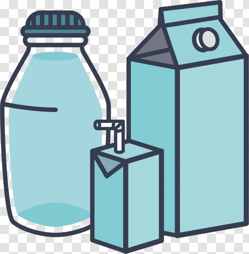 Milk Bottle Carton - Bottled Transparent PNG