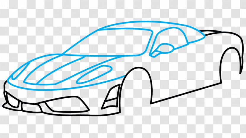 Sports Car Drawing Ferrari Mazda - Heart - Lamborghini Aventador Transparent PNG