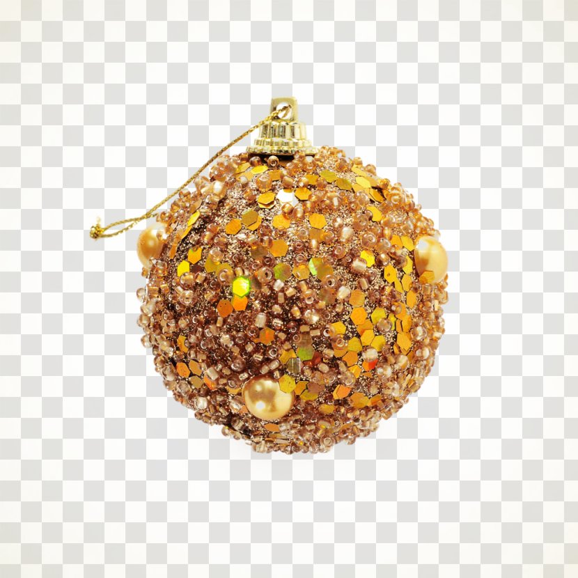 Polvorxf3n Christmas Ornament - Golden Ball Transparent PNG