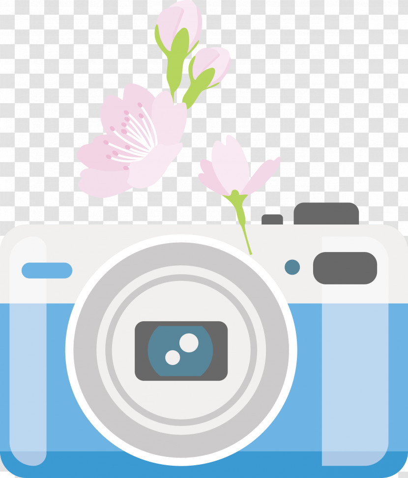 Camera Flower Transparent PNG