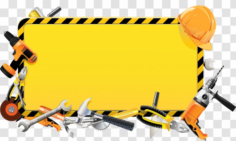 Tool Clip Art - Yellow - Building Transparent PNG